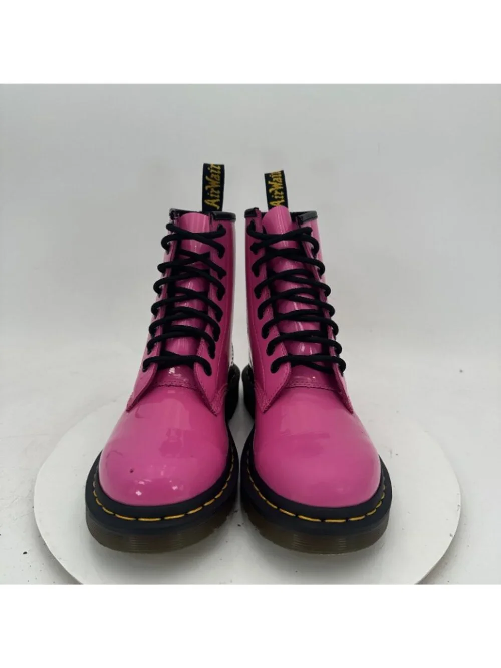 Dr. Martens Women Size 6 Men 5 Hot Pink Leather 8 Hole Lace Up Combat Boot
